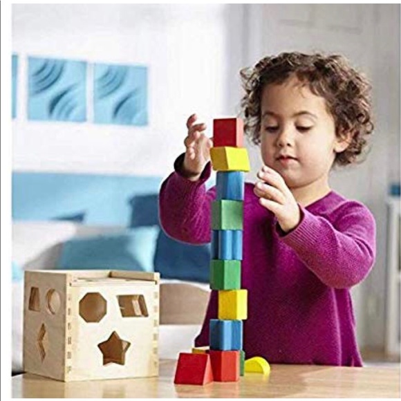 New Melissa & Doug Shape Sorting Cube Age 2+ - Picture 2 of 8